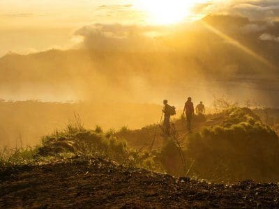 Batur Volcano trekking during Sunrise view