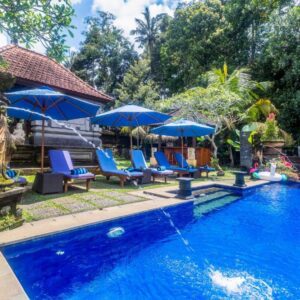 Central Bali serene retreat booking Asli Bali Villa rice fields