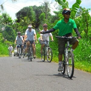 Bali cycling tour rice terraces price Greenbike adventure