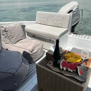 Bali to Gili Trawangan private boat charter price Twins Boat exterior