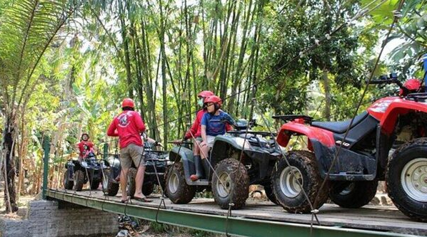 Batubulan ATV ride package price tunnel adventure