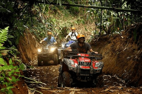 Batubulan ATV ride package price tunnel adventure