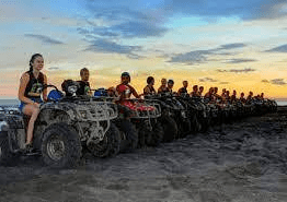 Keramas Beach ATV ride package price black sand beach