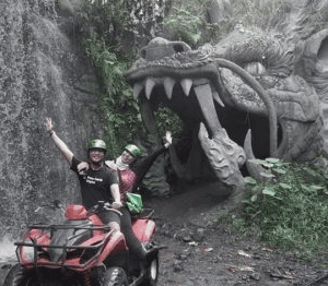 Ubud ATV ride with Dragon Cave booking Green ATV