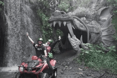 Ubud ATV ride with Dragon Cave booking Green ATV