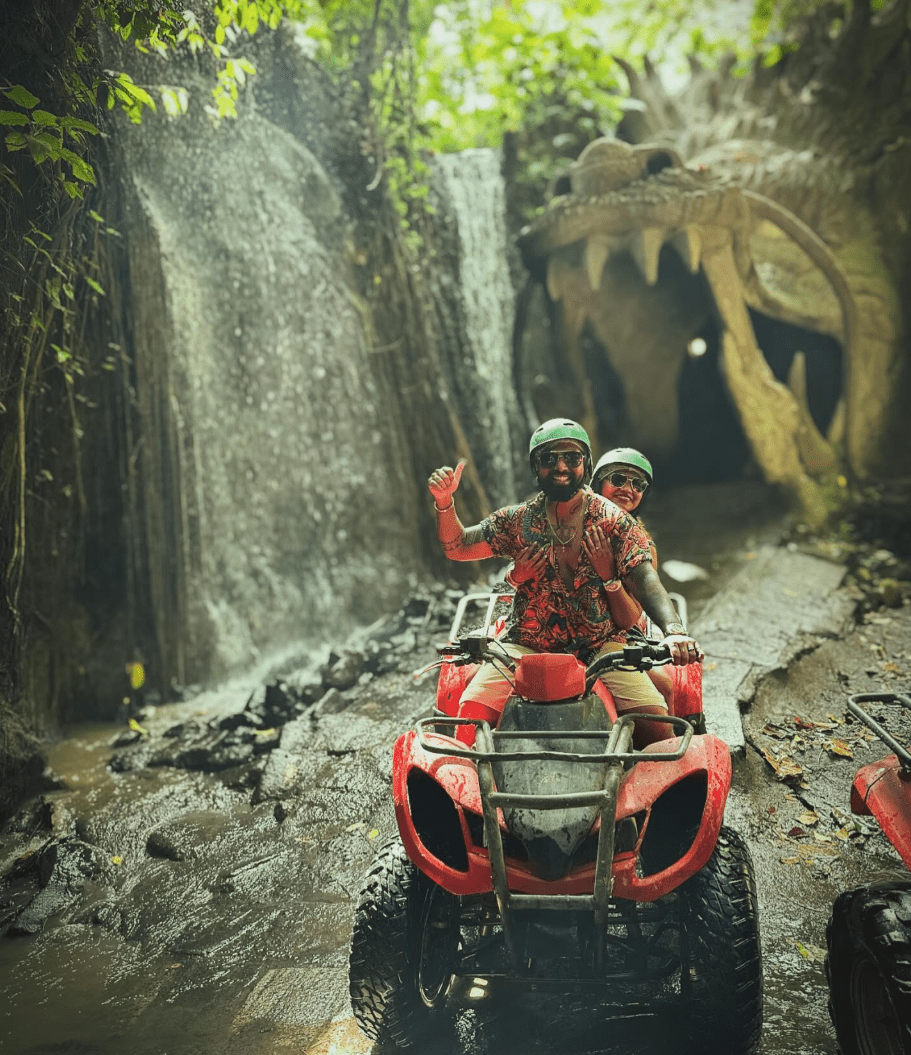 Ubud ATV ride with Dragon Cave booking Green ATV