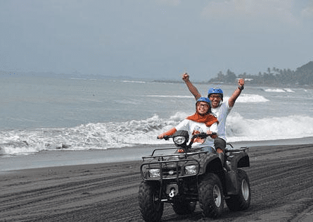 Wake ATV ride Bali package price black sand beach